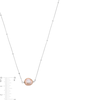 Thumbnail Image 3 of Vera Wang Love Collection 8.0-10.0mm Baroque Pink Freshwater Cultured Pearl Necklace in Sterling Silver