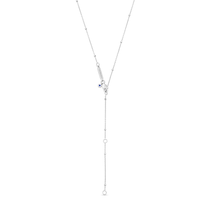 Main Image 3 of Vera Wang Love Collection 8.0-10.0mm Baroque Grey Freshwater Cultured Pearl Necklace in Sterling Silver