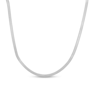 3.3mm Herringbone Chain Necklace in Sterling Silver - 18"