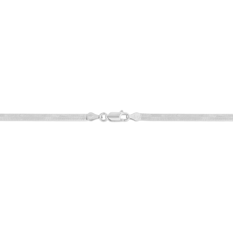 3.3mm Herringbone Chain Necklace in Sterling Silver - 18"|Peoples Jewellers