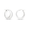 Thumbnail Image 0 of 28.3mm Tapered Hoop Earrings in Sterling Silver