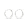 28.3mm Tapered Hoop Earrings in Sterling Silver