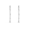 35.7mm Bamboo Hoop Earrings in Sterling Silver