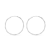 Thumbnail Image 2 of 35.7mm Bamboo Hoop Earrings in Sterling Silver