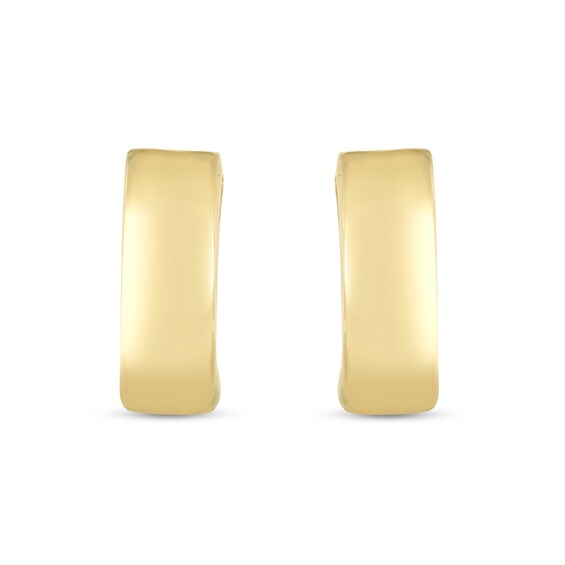 14.5mm Huggie Hoop Earrings in 14K Gold