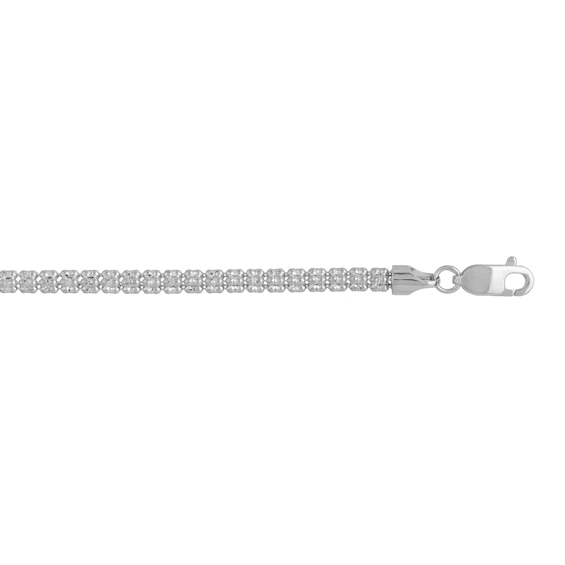 3.14mm Diamond-Cut Ice Chain Necklace in Hollow 14K White Gold - 20"