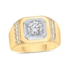 Thumbnail Image 0 of 1.50 CT. T.W. Canadian Certified Diamond Double Cushion-Shaped Frame Ring in 10K Gold (I/I2)