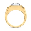 Thumbnail Image 2 of 1.50 CT. T.W. Canadian Certified Diamond Double Cushion-Shaped Frame Ring in 10K Gold (I/I2)