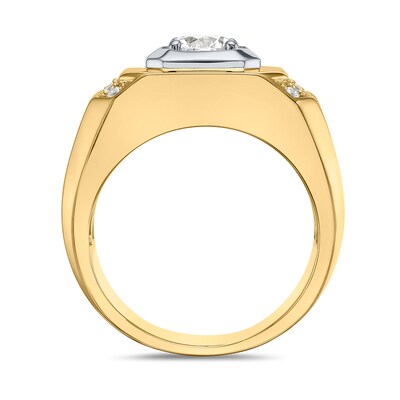 1.50 CT. T.W. Canadian Certified Diamond Double Cushion-Shaped Frame Ring in 10K Gold (I/I2)