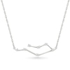 Thumbnail Image 0 of 0.085 CT. T.W. Diamond Gemini Constellation Necklace in Sterling Silver