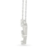 Thumbnail Image 2 of 0.085 CT. T.W. Diamond Libra Constellation Necklace in Sterling Silver