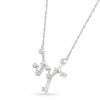 0.145 CT. T.W. Diamond Sagittarius Constellation Necklace in Sterling Silver