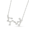 Thumbnail Image 1 of 0.18 CT. T.W. Diamond Scorpio Constellation Necklace in Sterling Silver