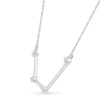 Thumbnail Image 1 of 0.04 CT. T.W. Diamond Aquarius Constellation Necklace in Sterling Silver