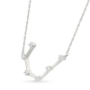 Thumbnail Image 1 of 0.085 CT. T.W. Diamond Cancer Constellation Necklace in Sterling Silver