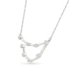 Thumbnail Image 1 of 0.115 CT. T.W. Diamond Capricorn Constellation Necklace in Sterling Silver