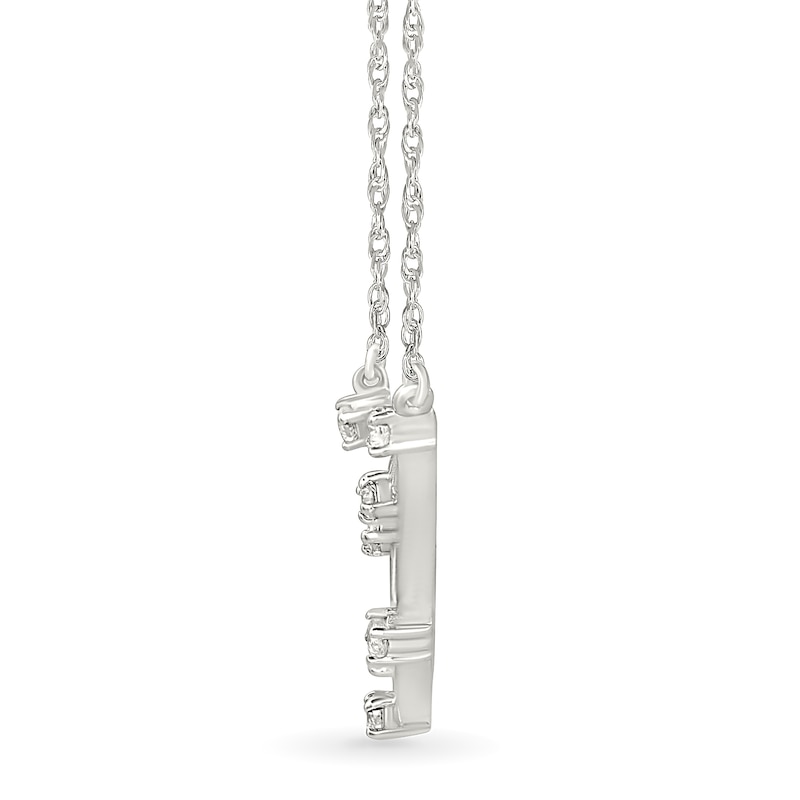 0.115 CT. T.W. Diamond Capricorn Constellation Necklace in Sterling Silver|Peoples Jewellers