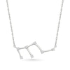 Thumbnail Image 0 of 0.085 CT. T.W. Diamond Leo Constellation Necklace in Sterling Silver