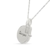 0.085 CT. T.W. Diamond Frame "Scorpio" Disc Pendant with Zodiac Sign Charm in Sterling Silver