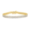 Thumbnail Image 1 of 1.95 CT. T.W. Diamond Bubble Multi-Row Bracelet in 10K Gold - 7.25”