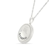 0.04 CT. Diamond Solitaire Scorpio Zodiac Sign Rope Frame Disc Pendant in Sterling Silver