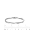 1.00 CT. T.W. Diamond Oval Link Bracelet in Sterling Silver - 7.25”