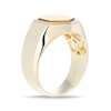 Thumbnail Image 2 of Hexagon Tiger's Eye Solitaire Signet Ring in 10K Gold