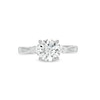 Thumbnail Image 3 of 1.80 CT. T.W. Pear-Shaped and Round Certified Lab-Created Diamond Three Stone Engagement Ring in 14K White Gold (F/SI2)