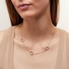 Thumbnail Image 1 of Reaura Oval Link Station Chain Necklace in Repurposed 14K Gold