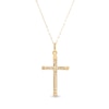 Reaura Rope-Textured Twist Cross Pendant in Repurposed 10K Gold