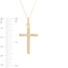 Reaura Rope-Textured Twist Cross Pendant in Repurposed 10K Gold