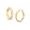 Thumbnail Image 1 of Reaura 24.0mm Domed Hoop Earrings in Repurposed 14K Gold