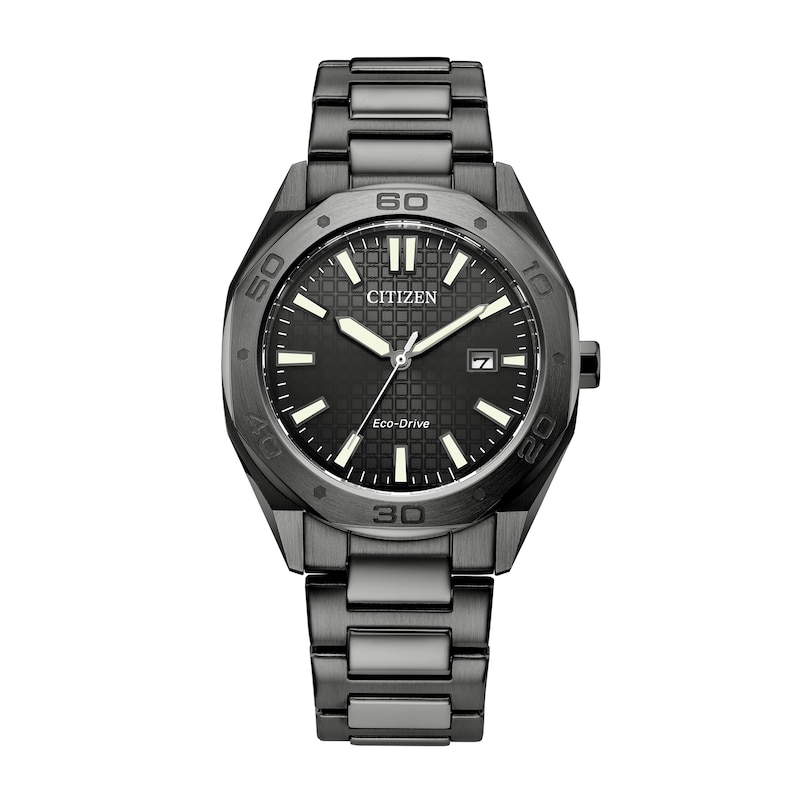 Main Image 1 of Men's Citizen Eco-Drive® Weekender Grey IP Watch with Grey Dial (Model: BM7637-81H)