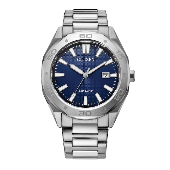 Men's Citizen Eco-Drive® Weekender Watch with Blue Dial (Model: BM7630-80L)