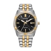 Men's Citizen Eco-Drive® 0.085 CT. T.W. Diamond Corso Two-Tone IP Watch with Black Dial (Model: BM7644-51E)