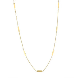 Reaura Bar Station Necklace in Repurposed 10K Gold