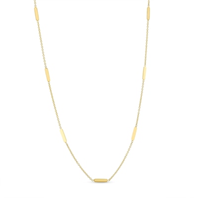 Reaura Bar Station Necklace in Repurposed 10K Gold