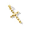 Thumbnail Image 1 of Twist Cross Necklace Charm in Solid 10K Gold