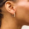 Thumbnail Image 2 of 20.0mm Knife Edge Hoop Earrings in Hollow 10K Gold