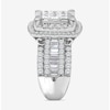 Thumbnail Image 1 of 2.95 CT. T.W. Princess-Cut Multi-Diamond Double Cushion Frame Multi-Row Engagement Ring in 10K White Gold