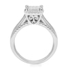 Thumbnail Image 2 of 0.45 CT. T.W. Princess-Cut Multi-Diamond Cushion Frame Triple Row Engagement Ring in 14K White Gold