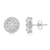 Thumbnail Image 0 of 0.95 CT. T.W. Multi-Diamond Frame Stud Earrings in 10K White Gold