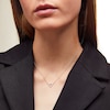 Thumbnail Image 1 of Vera Wang Love Collection Heart Outline Necklace in Sterling Silver - 16"