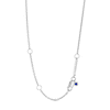 Thumbnail Image 2 of Vera Wang Love Collection Heart Outline Necklace in Sterling Silver - 16"