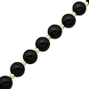 Thumbnail Image 1 of 8.0mm Onyx Bead Strand Bracelet in 14K Gold - 7.5"