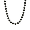 Thumbnail Image 0 of 8.0mm Onyx Bead Strand Necklace in 14K Gold - 17"