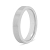 5.0mm Bevelled Edge Engravable Wedding Band in Tungsten