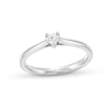 Thumbnail Image 0 of 0.20 CT. Heart-Shaped Certified Lab-Created Diamond Solitaire Promise Ring in 10K White Gold (F/SI2)