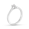 0.20 CT. Heart-Shaped Certified Lab-Created Diamond Solitaire Promise Ring in 10K White Gold (F/SI2)