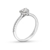 0.50 CT. T.W. Heart-Shaped Certified Lab-Created Diamond Frame Promise Ring in 10K White Gold (F/SI2)